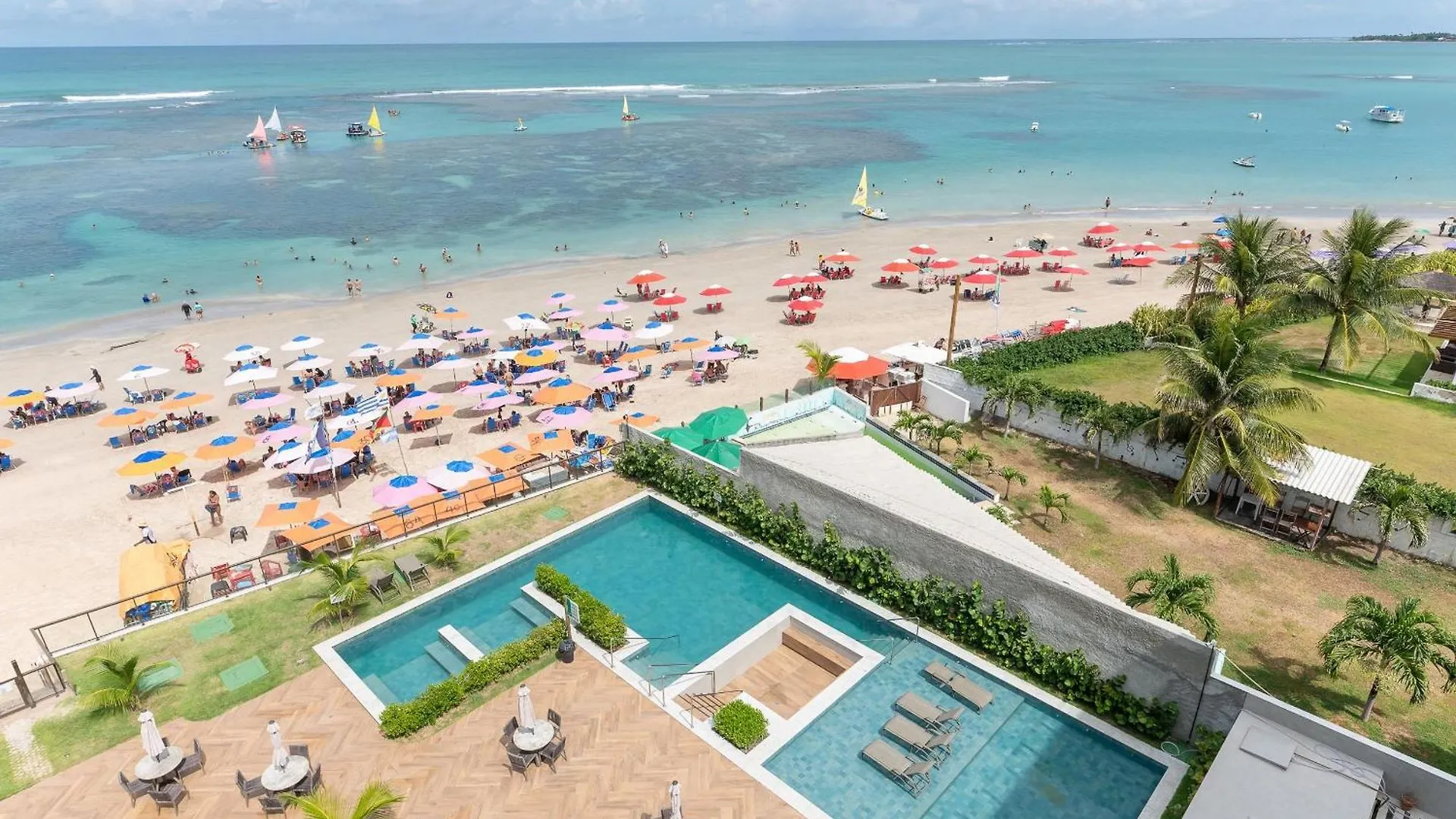 Flat-Piscina Privativa-1Qt-Porto De Galinhas-Sh114 Apartamento Brasil